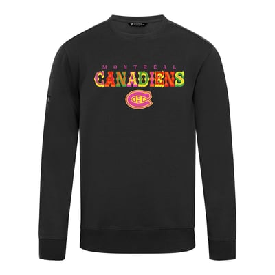 Montreal Canadiens Levelwear DOTD Fiesta Text Zane Sweatshirt - Black
