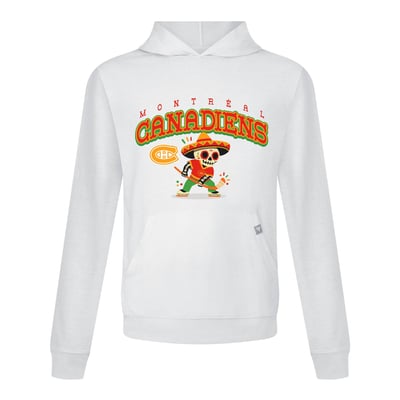 Montreal Canadiens Levelwear DOTD Sugar Skull Player Relay Hooded T-Shirt - White
