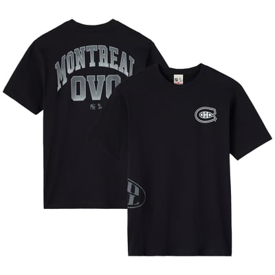 Montreal Canadiens OVO x NHL Single-Sided Seam T-Shirt - Black