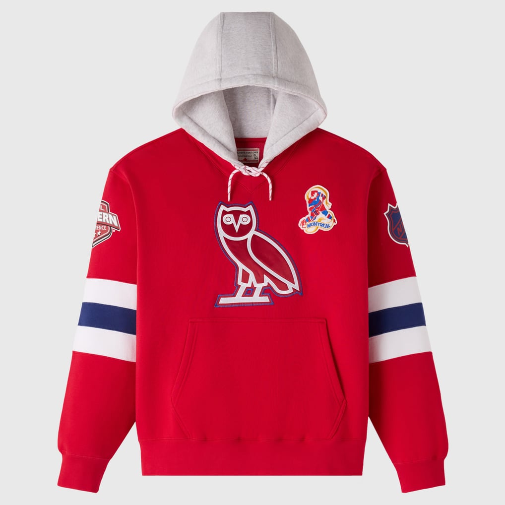 Pull Polaire Drake OVO à Capuche - Taille XL Rouge - Occasion Très Bon état