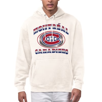  Montreal Canadiens Starter Face Off Fleece Hoodie - Cream