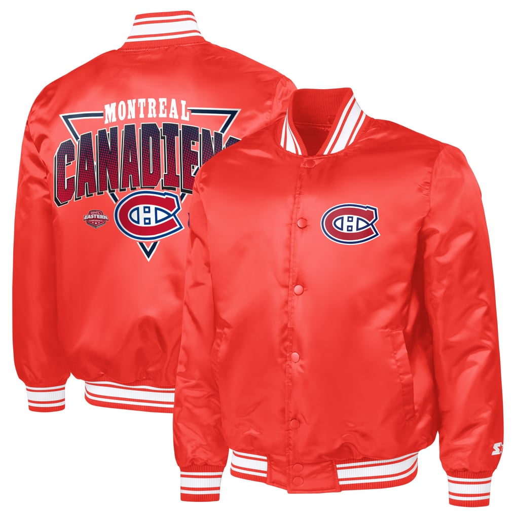 Montreal Canadiens Starter Triangle Satin Varsity Full-Snap Jacket - Red