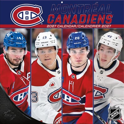 Montreal Canadiens 2027 12” x 12” Team Wall Calendar