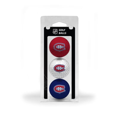 Montreal Canadiens 3-Pack Multi-Colored Team Golf Ball Set