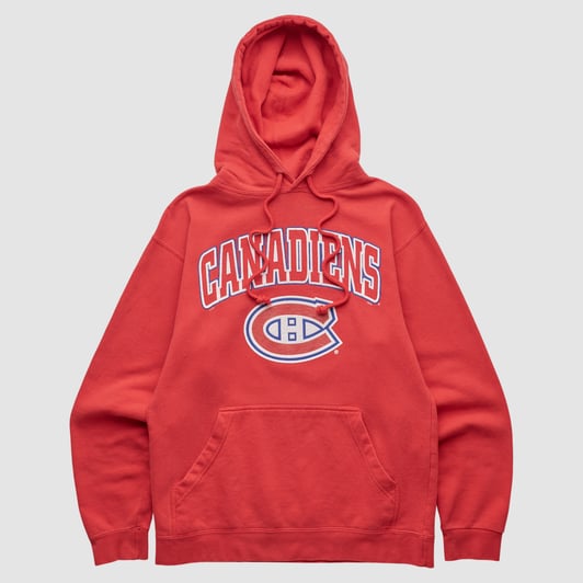 Montreal Canadiens Alstyle 2010s Hooded Pullover Sweatshirt - Red - XS by Fanatics Real Vintage