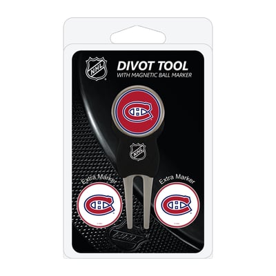 Montreal Canadiens Golf Divot Tool Pack with 3 Magnetic Markers