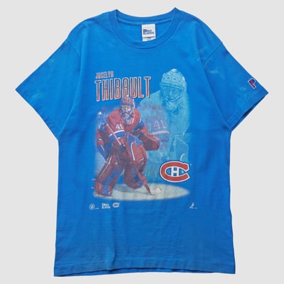 Montreal Canadiens Pro Player 90s T-shirt - Blue - S by Fanatics Real Vintage