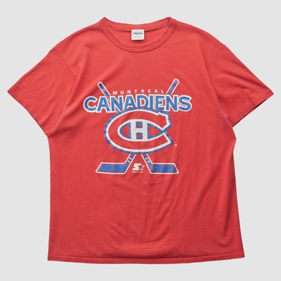 Montreal Canadiens Starter 90s T-shirt - Red - L by Fanatics Real Vintage