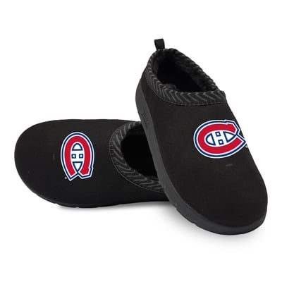 Montreal Canadiens ISlide Unisex Primary Logo Mission Slipper - Black
