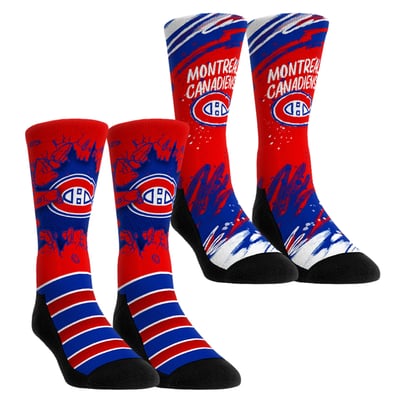  Montreal Canadiens Rock Em Unisex Ice Breaker Two-Pack Crew Socks Set - Red