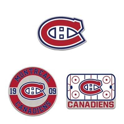 Montreal Canadiens WinCraft Three-Piece Collector Pin Set