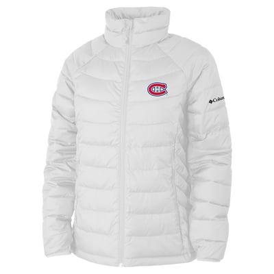  Montreal Canadiens Columbia Women's Omni-Heat Powder Lite II Raglan Full-Zip Jacket - White