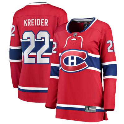 Chris Kreider Montreal Canadiens Fanatics Women's Home Breakaway Jersey - Red