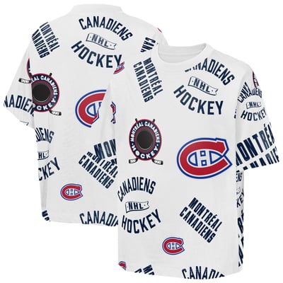  Montreal Canadiens Outerstuff Youth Unstoppable Elevated T-Shirt - White
