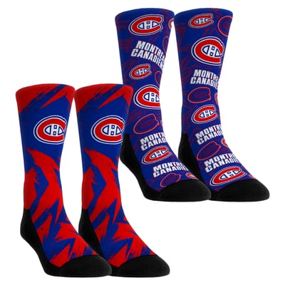  Montreal Canadiens Rock Em Youth Game Day Two-Pack Crew Socks - Red