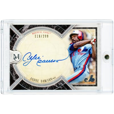 Andre Dawson Montreal Expos Autographed 2018 Topps Museum Collection Archival #AA-AD #119/299 Card