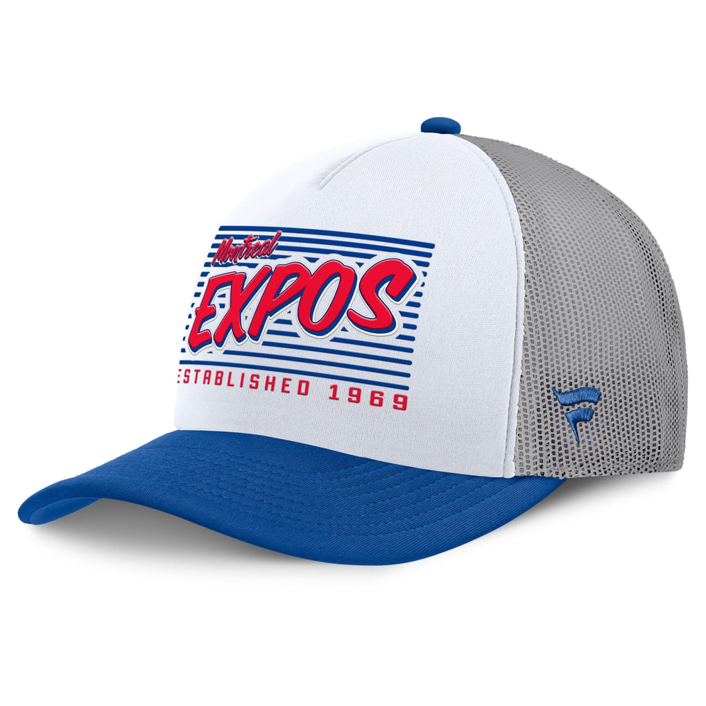 Montreal Expos Fanatics On Deck A-Frame Snapback Hat - White/Blue