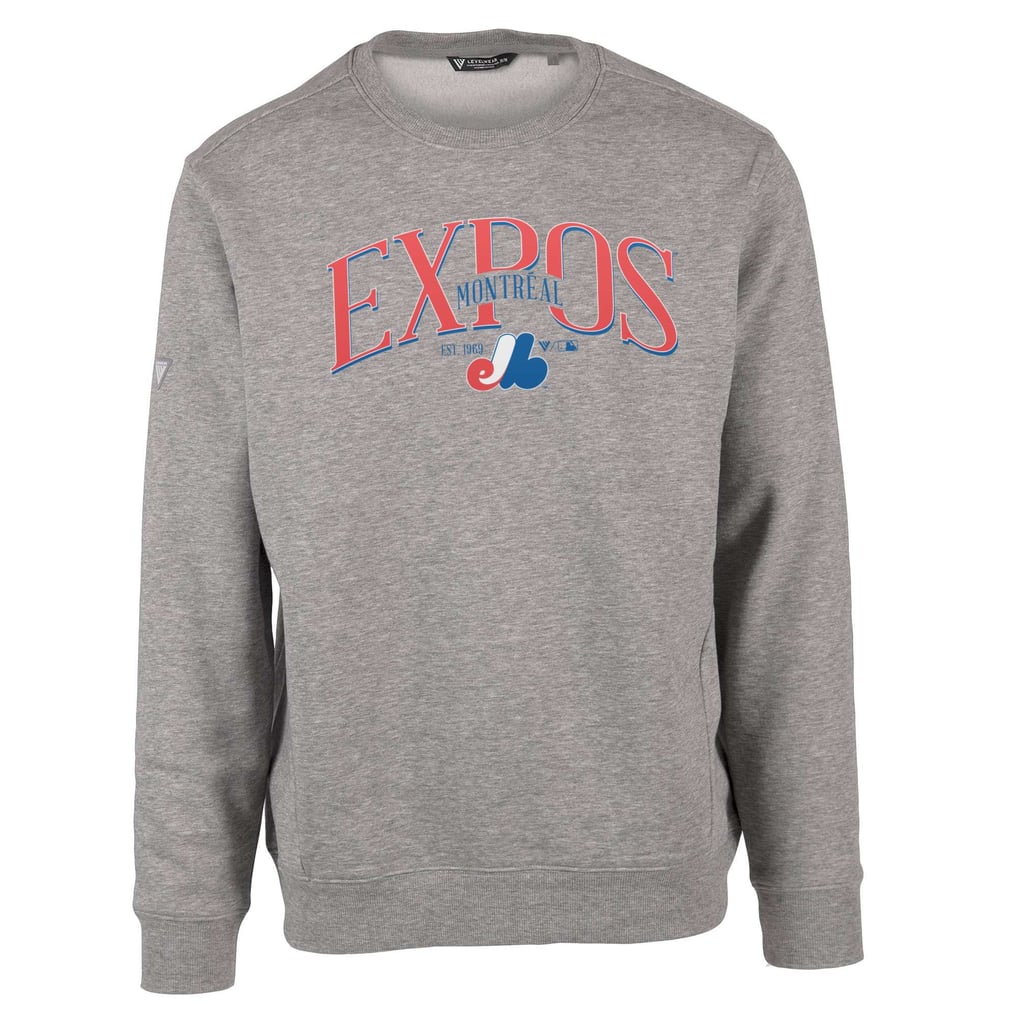 Men's Montreal Expos Levelwear Gray Zane Cooperstown Collection Retro ...