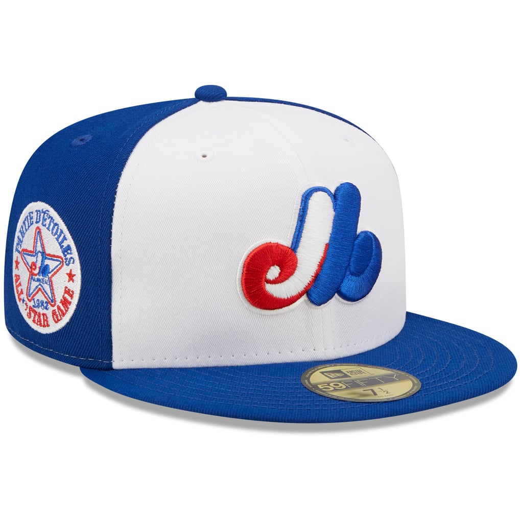 Men's Montreal Expos New Era Navy Road Authentic 59FIFTY On-Field Cap – Red Logo