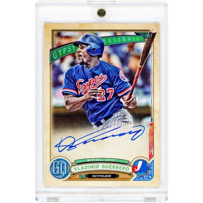 Vladimir Guerrero Montreal Expos Autographed 2019 Topps GQ #GQA-VGS Card 