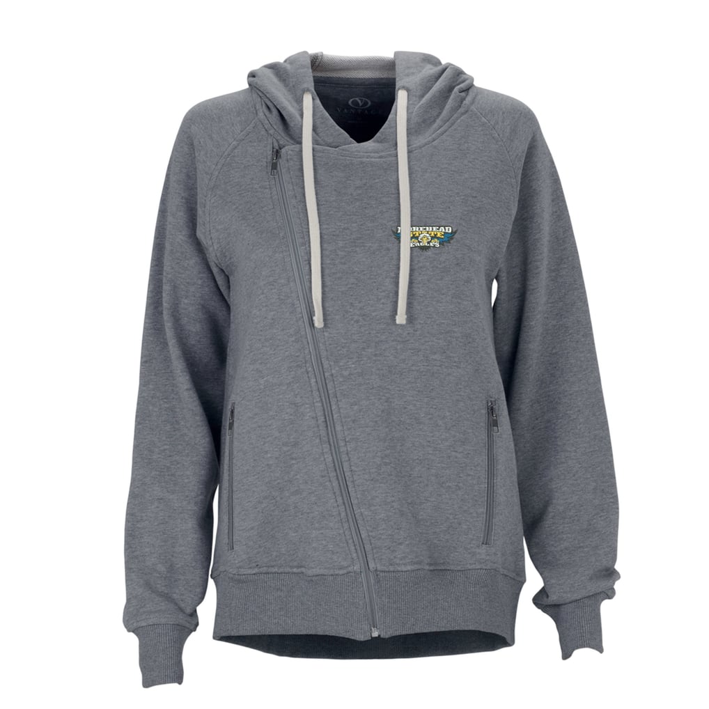 Morehead State Eagles Women's Fleece Moto Jacket - Charcoal