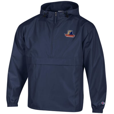Morgan State Bears Champion Packable Half-Zip Hooded Jacket - Navy
