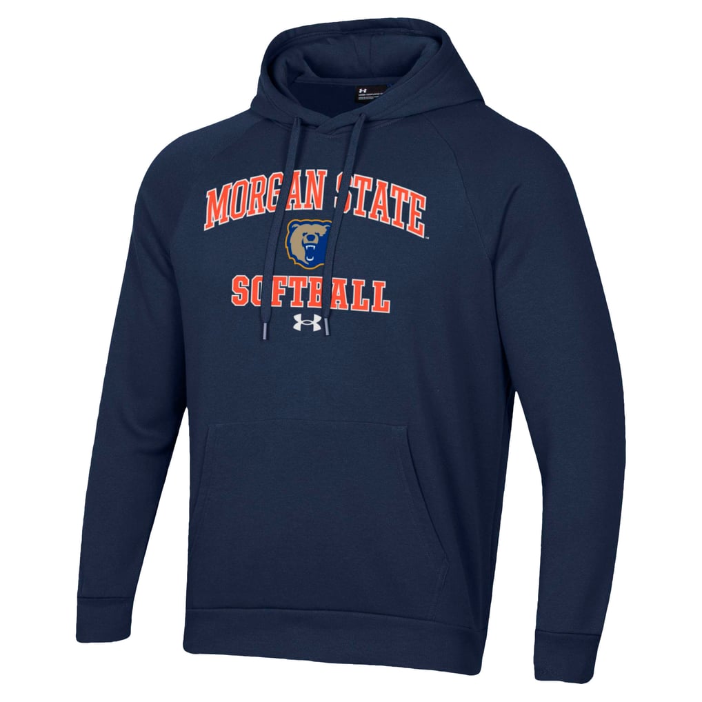 Morgan State Bears Under Armour All Day Arch Softball Raglan Pullover Hoodie - Navy