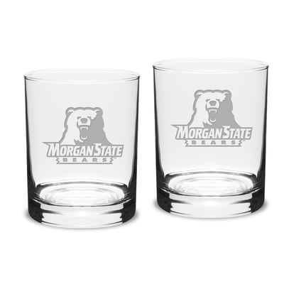 Morgan State Bears 14oz. 2-Piece Classic Double Old-Fashioned Glass Set