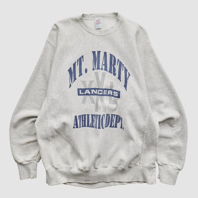 Mount Mary College Lancers Soffe 90s Pullover Sweatshirt - Heather Gray - L by Fanatics Real Vintage