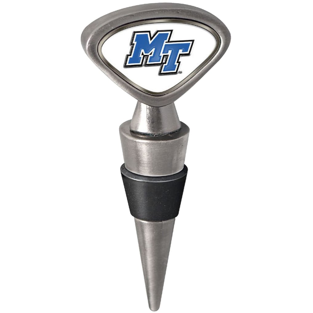 MTSU Blue Raiders Wine Stopper - Silver
