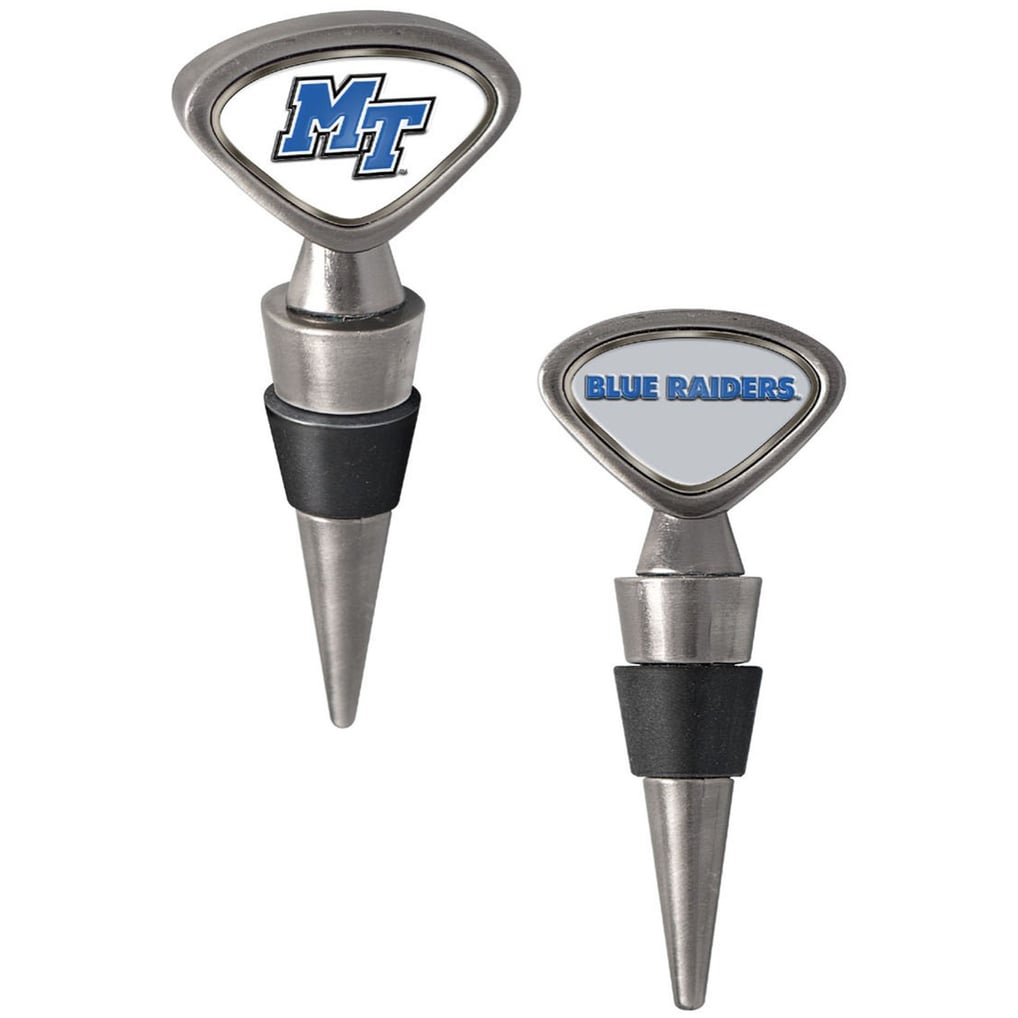 MTSU Blue Raiders Wine Stopper - Silver