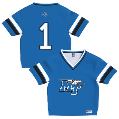 MTSU Blue Raiders GameDay Greats Toddler Lightweight Collegiate Football Fashion Jersey - Royal