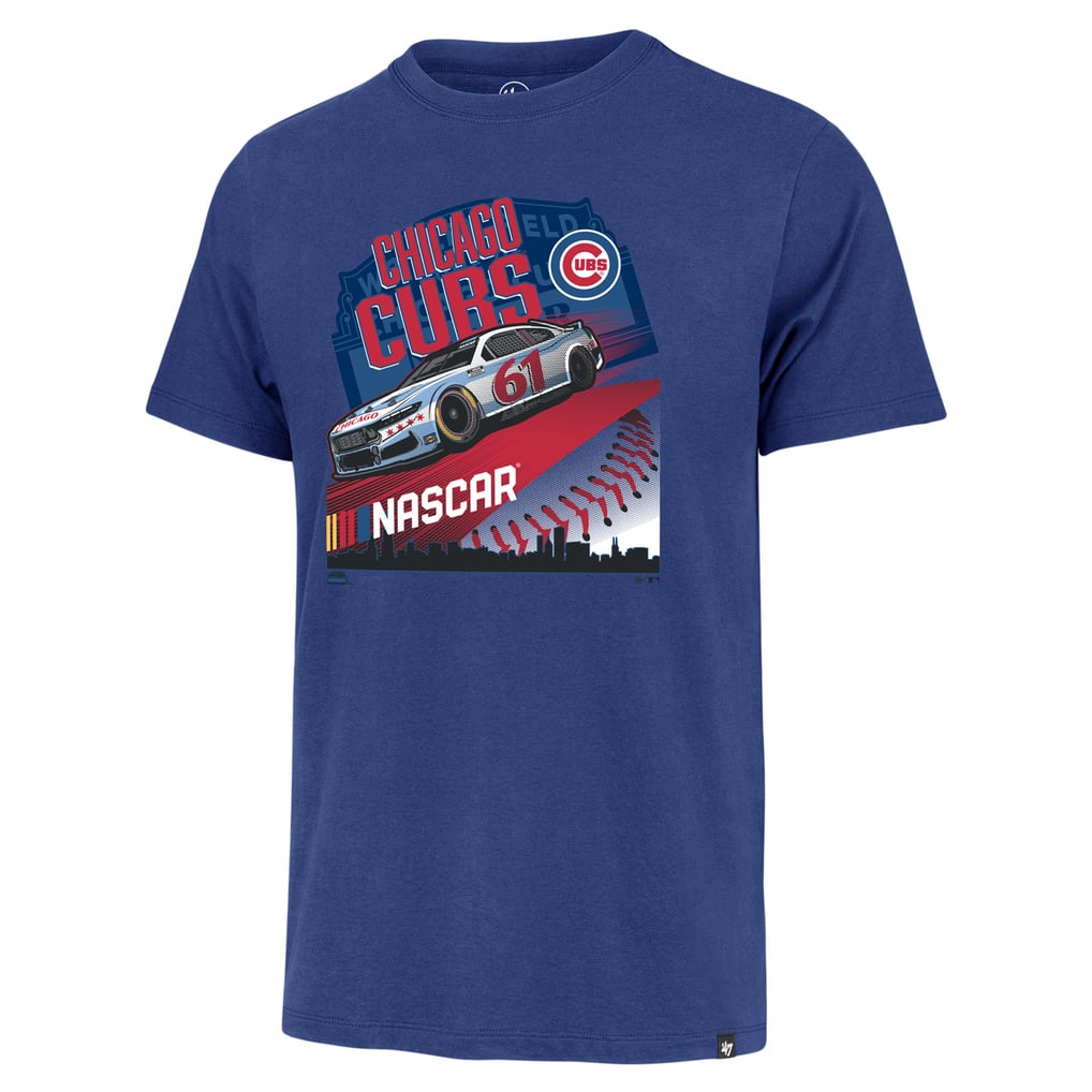Men's NASCAR x Chicago Cubs '47 Royal Franklin T-Shirt