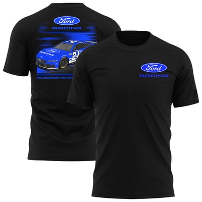 NASCAR Merchandise Classic Ink Ford Racing Car T-Shirt - Black