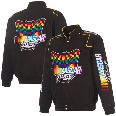 NASCAR JH Design YAAASCAR Pride Full-Snap Jacket - Black