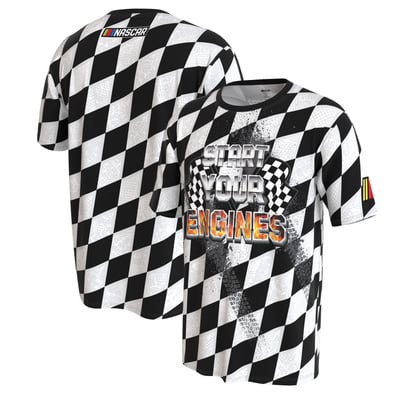NASCAR ProSphere Youth Checkered T-Shirt - Black