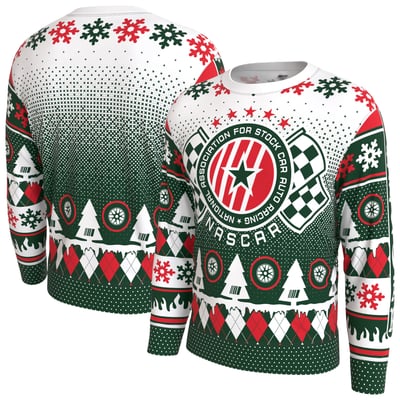 NASCAR ProSphere Youth Holiday Sweater - White