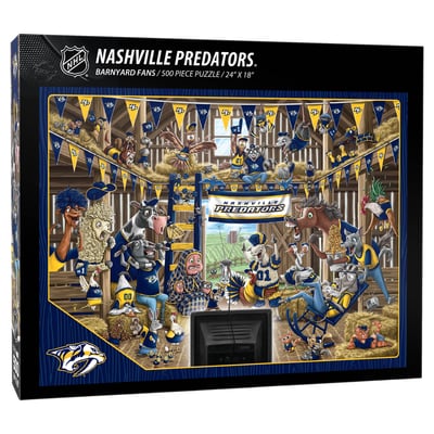 Nashville Predators Fanpoint 18" x 24" Barnyard Fans 500-Piece Puzzle