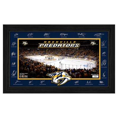 Nashville Predators Highland Mint Limited Edition 2026–27 Facsimile Signature 12" x 20" Rink Framed Photo
