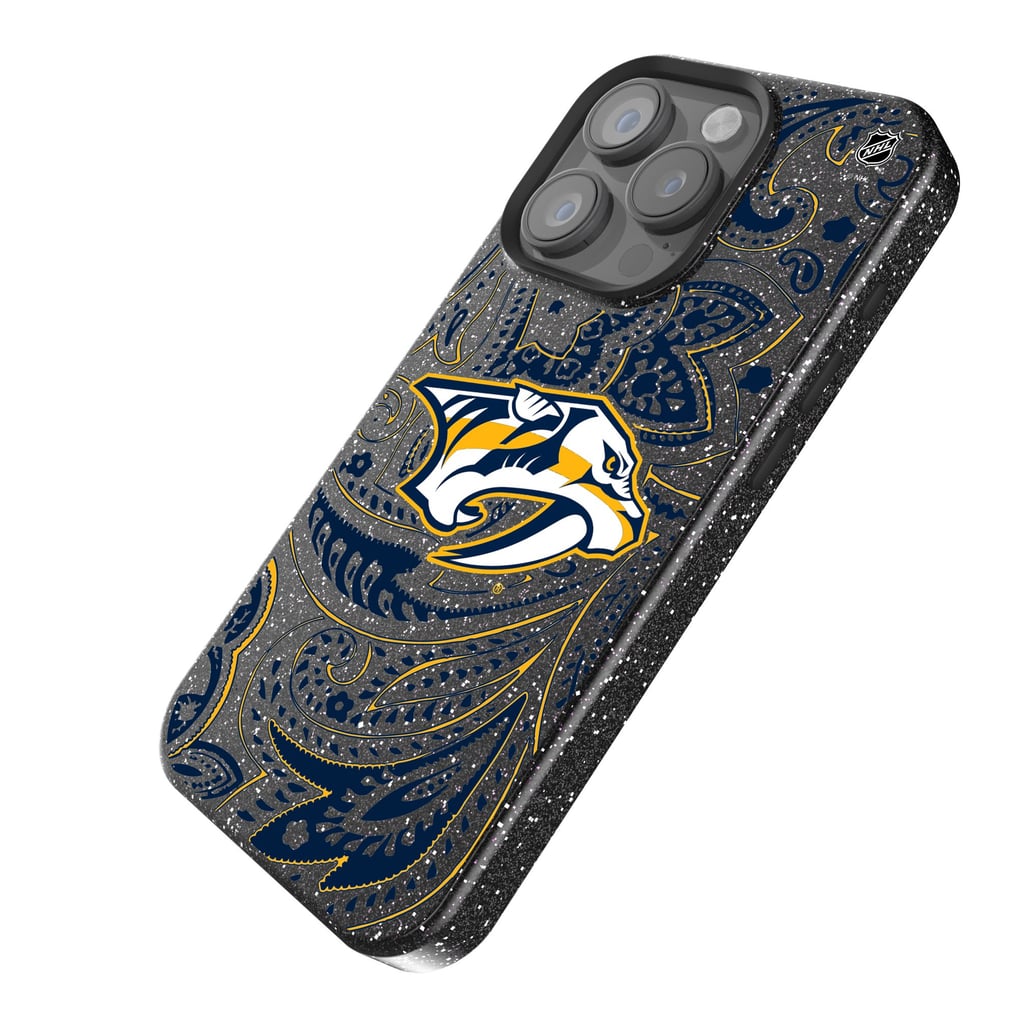 Nashville Predators Keyscaper Paisley Bling iPhone Case - Black