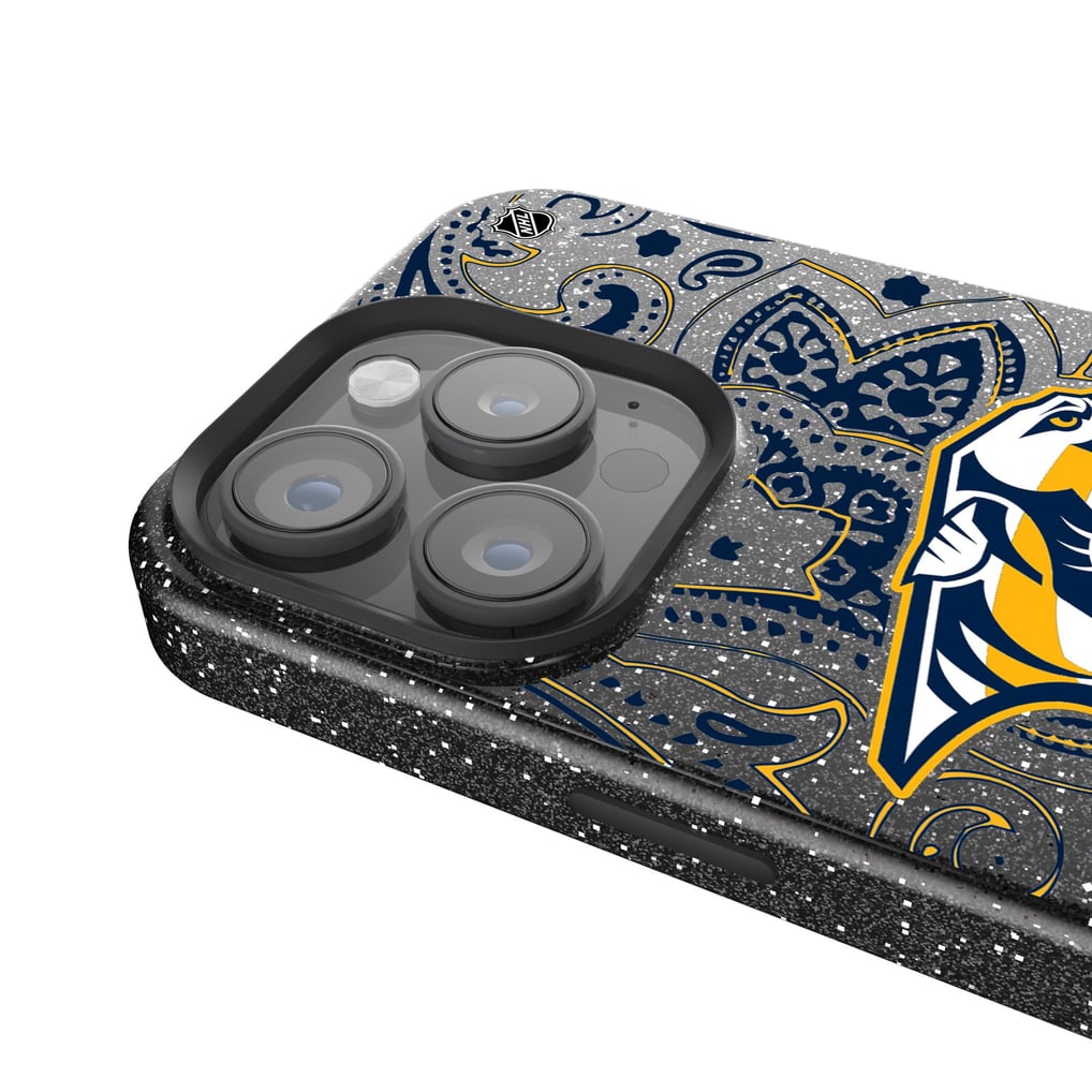 Nashville Predators Keyscaper Paisley Bling iPhone Case - Black
