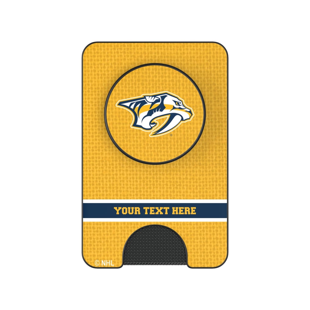 Nashville Predators Keyscaper Personalized Solid PopSockets Magnetic Wallet