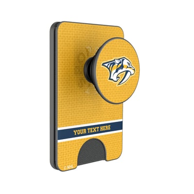 Nashville Predators Keyscaper Personalized Solid PopSockets Magnetic Wallet