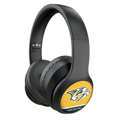 Nashville Predators Keyscaper Personalized Solid Wireless Bluetooth Headphones With Case