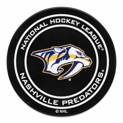 Nashville Predators Logo Brands 27" Diameter Puck Mat