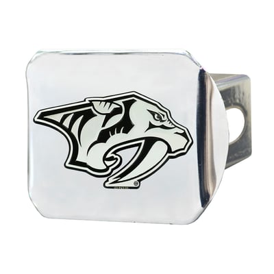Nashville Predators Logo Brands Chrome on Chrome Hitch Cover