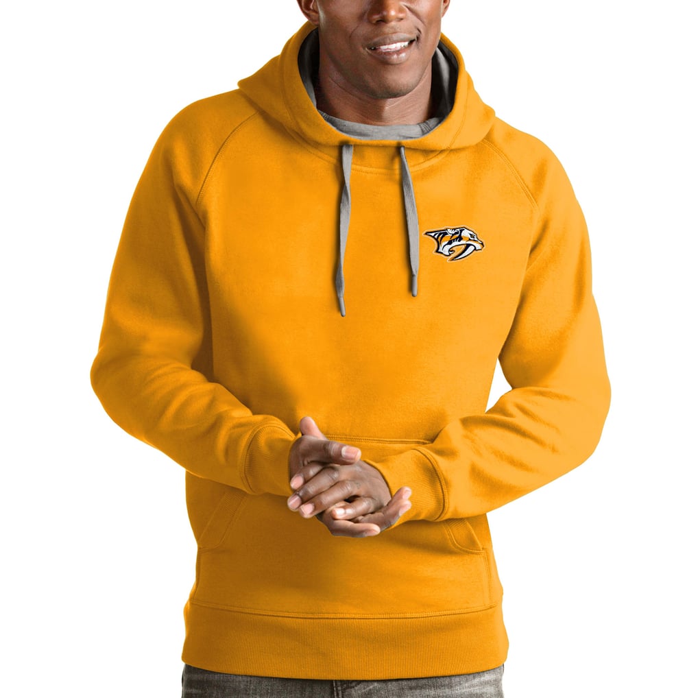 Nashville Predators Antigua Victory Pullover Hoodie - Gold