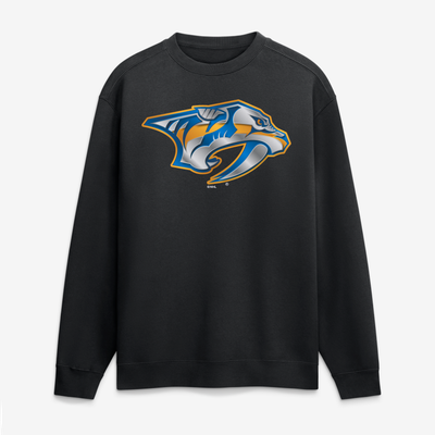Nashville Predators  Metallic Mascot Sweatshirt - Black