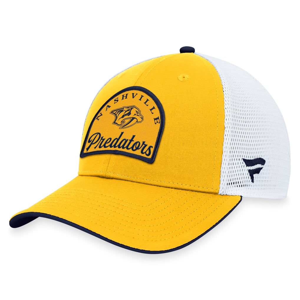 Nashville Predators Fanatics Fundamental Adjustable Hat - Gold/White