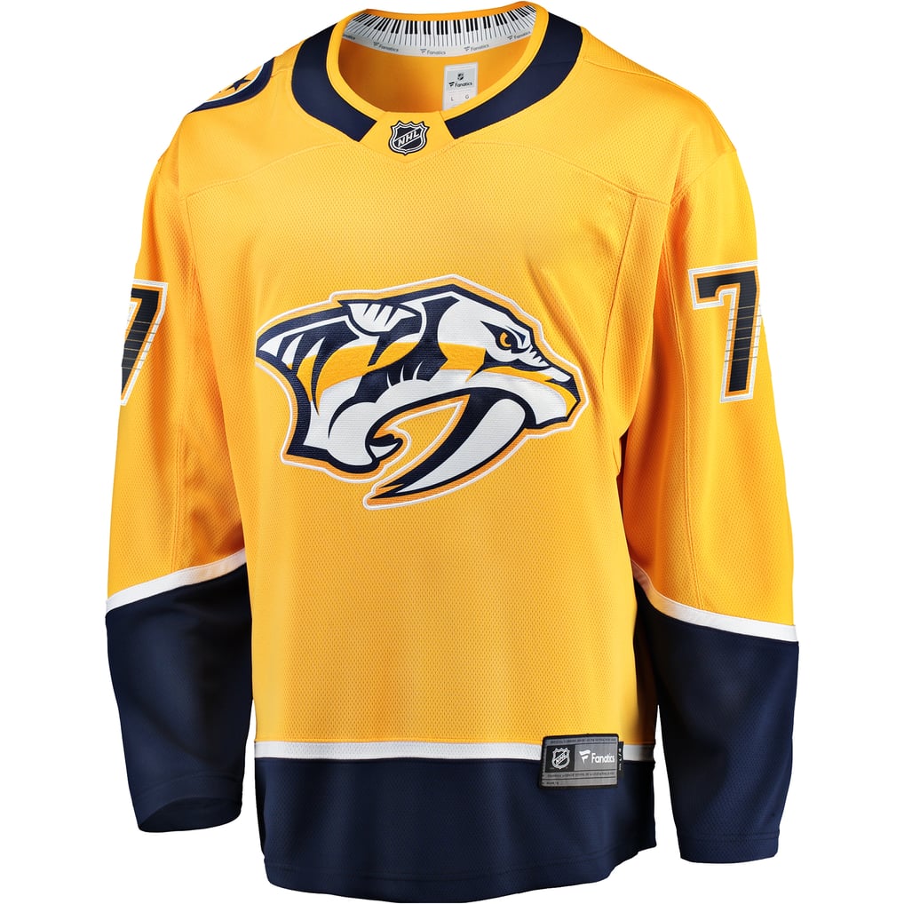 Fanatics Luke Evangelista Nashville Predators Gold Premier Breakaway ...